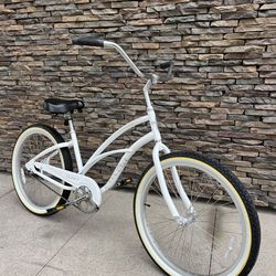 Electra Cruiser 1 Step Thru 24 inch Beach Cruiser Pearl White
