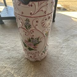 big china vase with flowers 