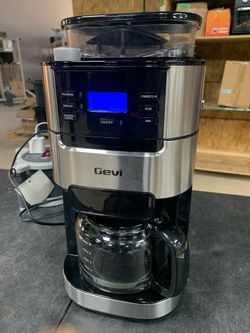 Gevi All In One 10-Cup Grind & Brew Coffee Maker with Built-In Burr Grinder