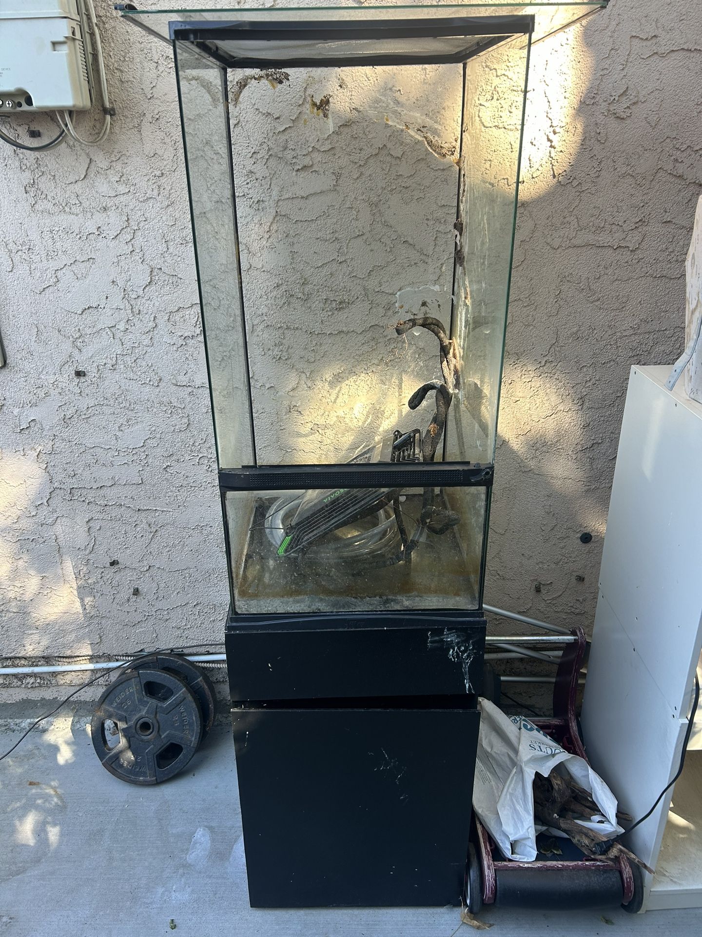 Paludarium Tank With Light And Stand 