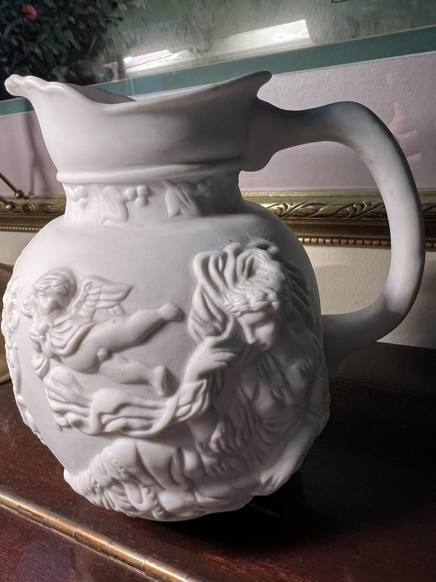 Estate Sale Beautiful White Ethereal Pitcher Absolutely Gorgeous + Free Gift