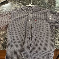 Size small men  ariat button up shirt
