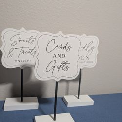 Wedding Table Signage
