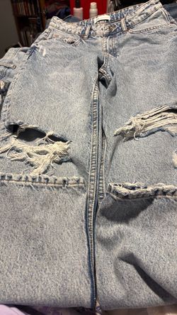 Zara Light Wash Denim Jeans Size 6