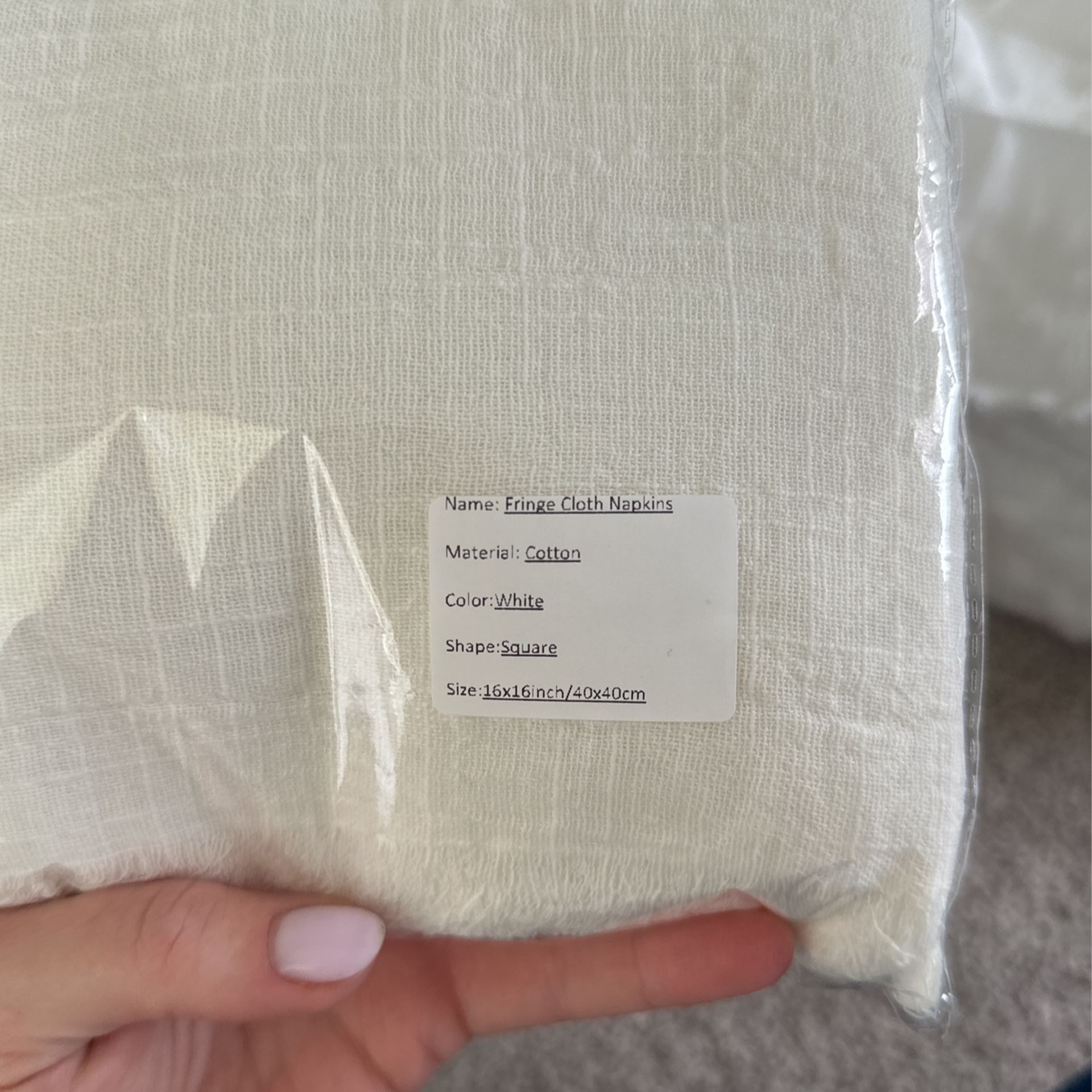 Ivory Wedding napkins (80)