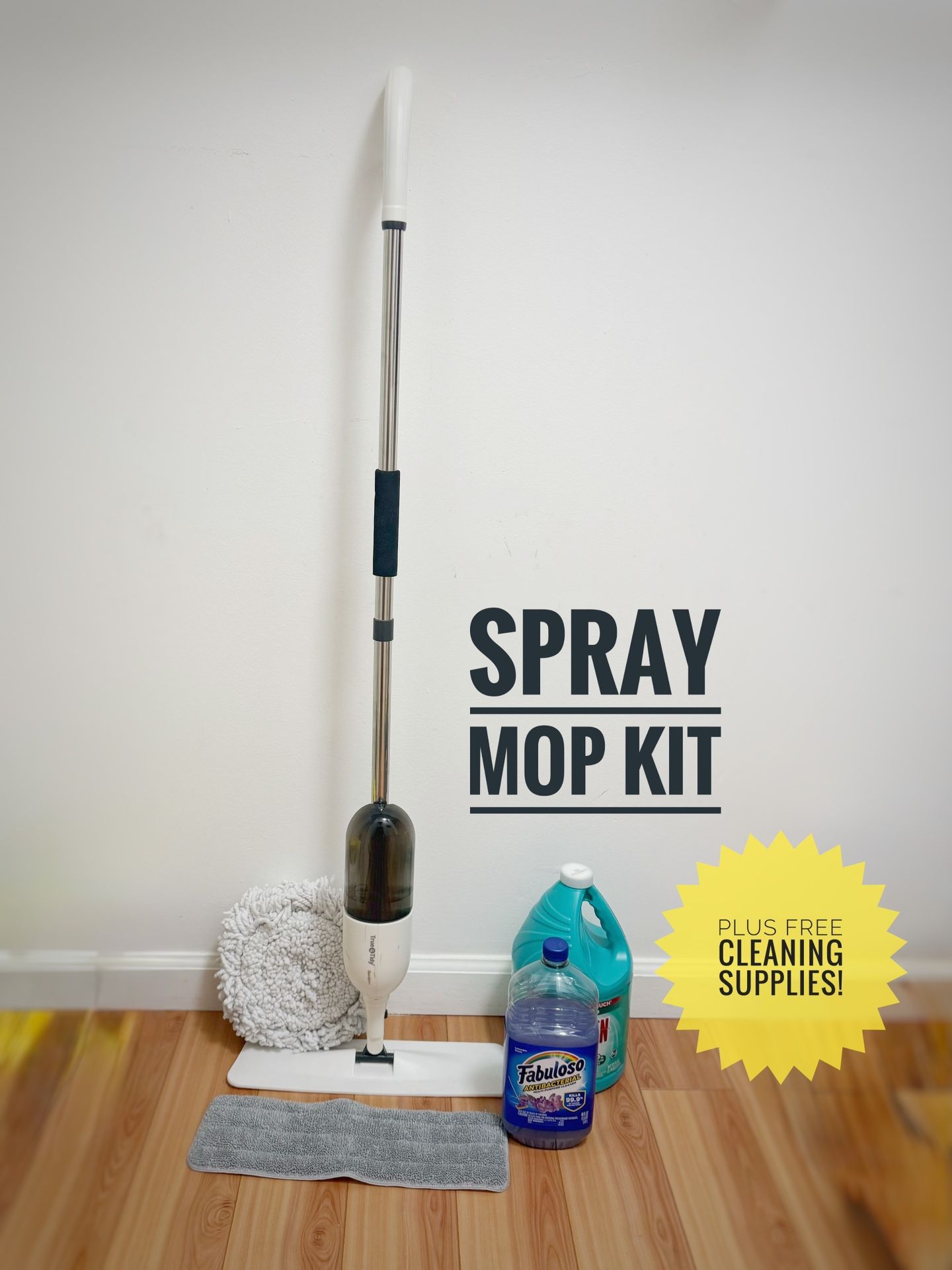 Spray Mop Kit + Free Cleaning Supplies ($30+ value!!)