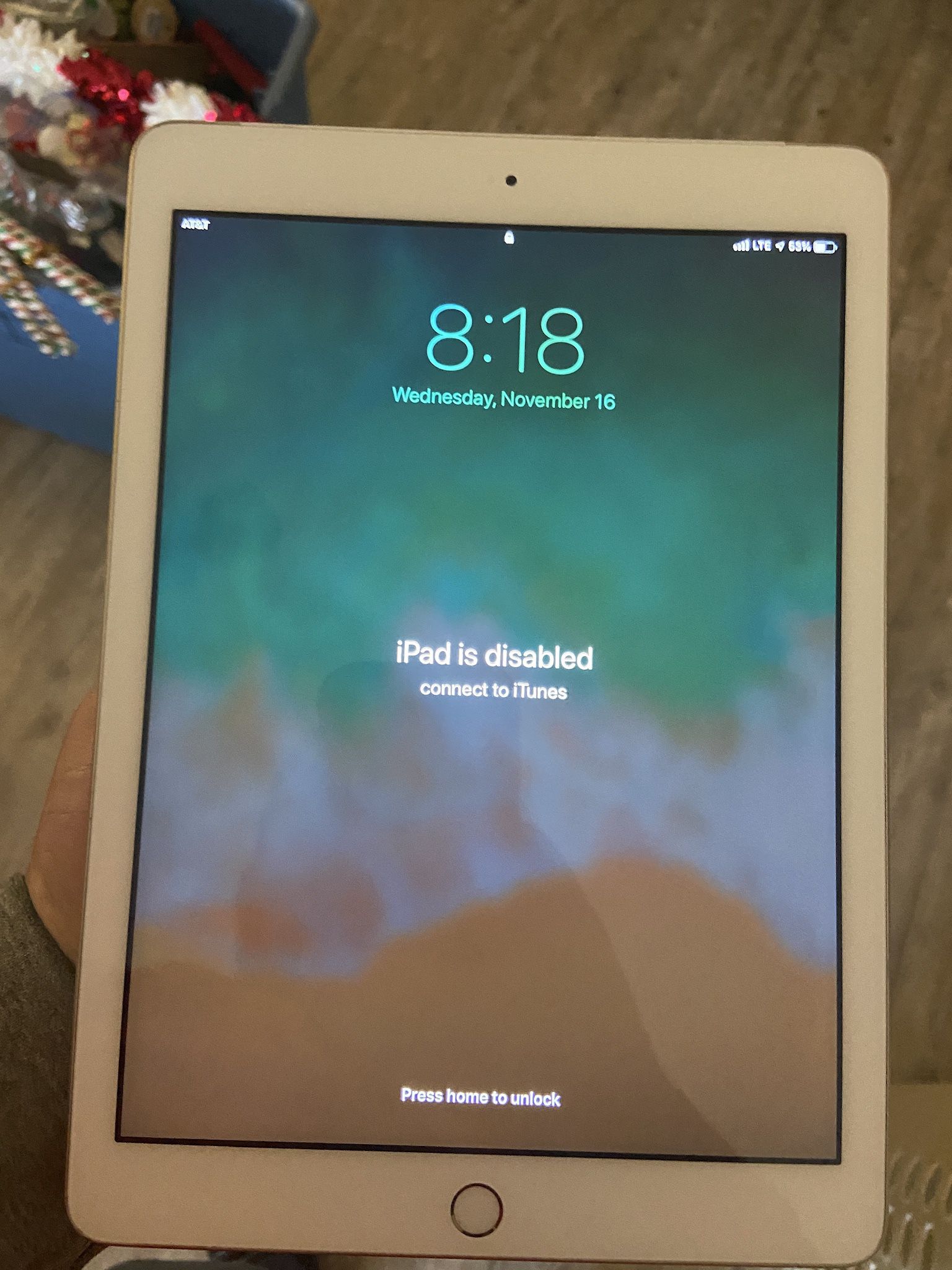 Locked iPad Asking $50