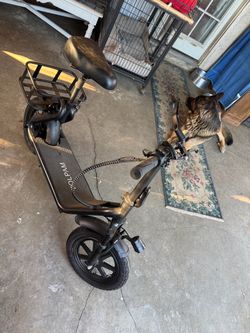 Volpam Electric Scooter with Seat and Rear Rack