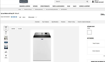 Brand New Maytag Washer – Still in Box