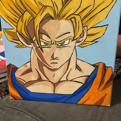 Dragon Ball Z Acrylic Painting 