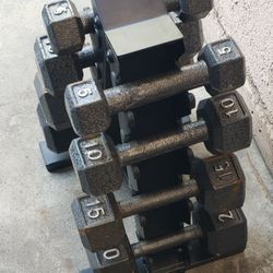 Dumbell Set With Rack