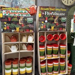 Tons Of Mid Century 1970’s Planter Pots & Accessories!