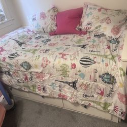 Double Twin Day Bed IKEA Hemnes Brand New Two Twin Mattress 