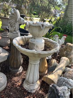 Two-tier resin fountain