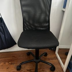 Free Height Adjustable Black Swivel Office Chair 