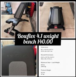 BOW FLEX 4.1 S WEIGHT BENCH ( un used)