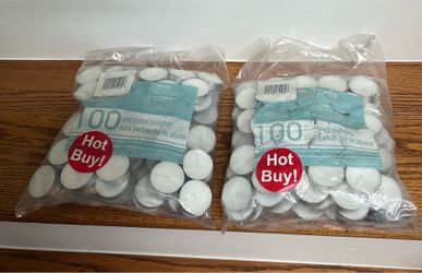 New in bag: Unscented tea lights