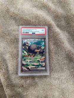 2025 POKEMON WHT EN-WHITE FLARE #170 BOUFFALANT EX SPECIAL ILLUSTRATION RARE PSA 9