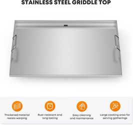 Stanbroil 28" Stainless Steel Griddle Top for Blackstone Rear Grease #2493S G1