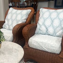 MOVING!!! Wicker Lounge Chairs 
