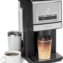 Coffee Maker, Custom Grind and Brew Single Cup Coffee Maker, 6 Cup Sizes, Built-in Stainless Steel Burr Mill, Adjustable Strength, Grind Control and O