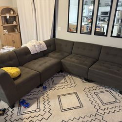 5 piece modular couch