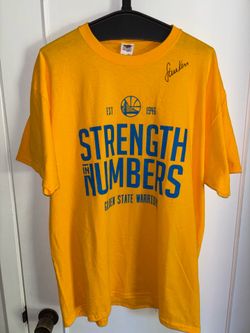Steve Kerr, Golden State Warriors, signed t-shirt - Strength In Numbers. NWOT, size XL.