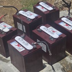 6---8volt Trojan Golf Cart Batteries 