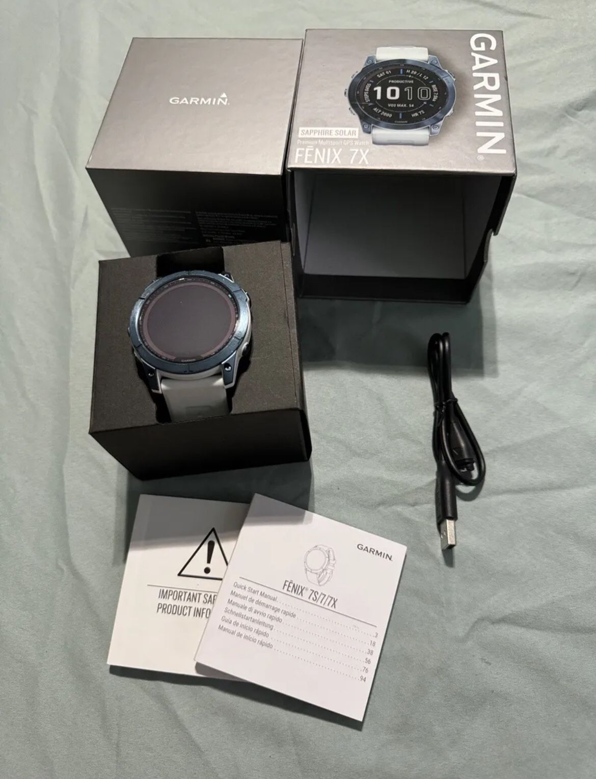 Garmin Fenix 7X Sapphire Solar Premium Multisport GPS Unisex