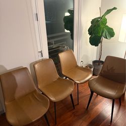 Brown chairs