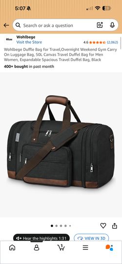 Duffle Bag For Travel