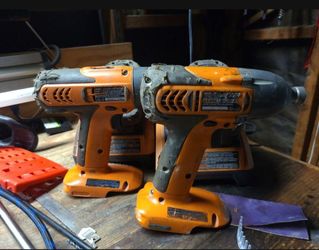 Ridgid drills and battery packs $40 both or $20 each
