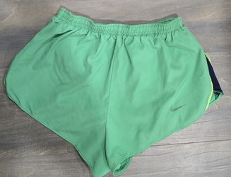Nike Womens Tempo 2" Green Split Shorts (Size M) 