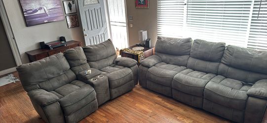 Electric Reclining Sectional Couch