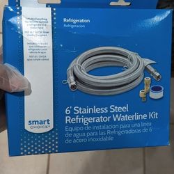6" Stainless Steel Refrigerator Waterline Kit New