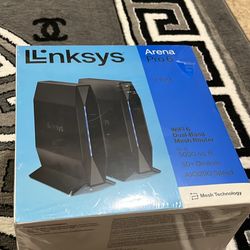 Brand new- Linksys Arena AX3200 Whole Home Dual Band Wi-Fi 6  Router (2pk Mesh System)