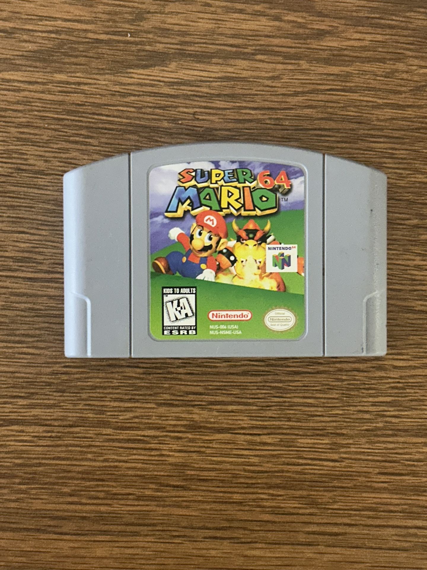 Super Mario 64 for Nintendo 64 Original cartridge