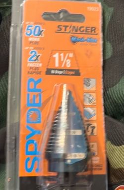 Spyder Stinger Step Drill Bit 1-1/8"