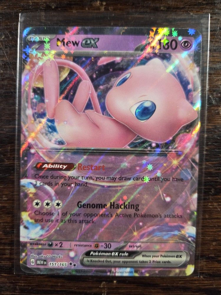 Mew ex 151/165 Pokémon TCG Scarlet & Violet 151 Double Rare Holo NM/M