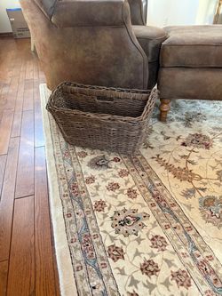 POTTERY BARN Rare Piece Magazine/Book/Knitting Basket