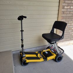 Luggie folding scooter - yellow