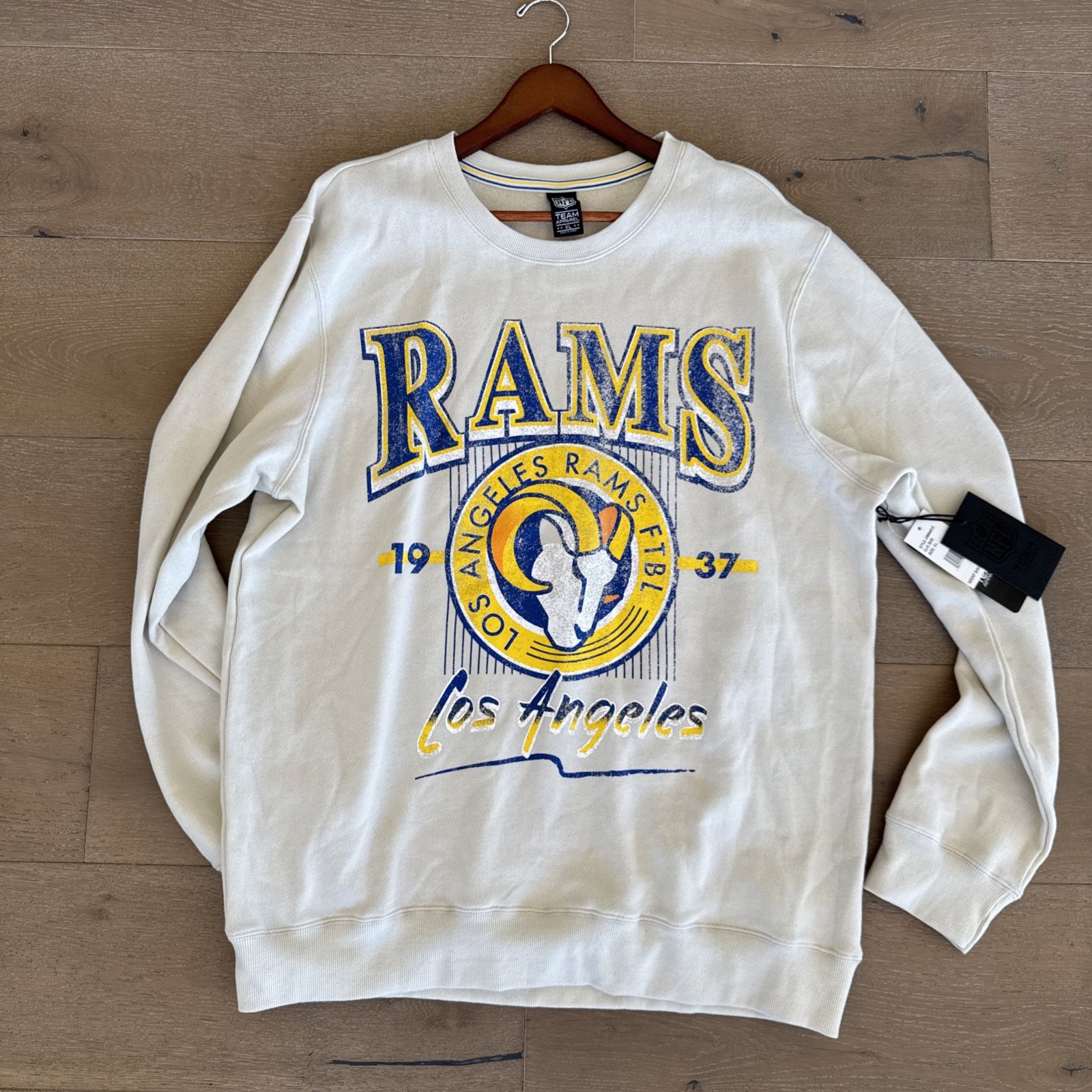 NEW: Vintage Los Angeles RAMS Sweatshirt Mens XL Official NFL