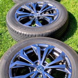 2023 TOYOTA 18" WHEELS WITH 225/60/18  TIRES FOR ANY RAV4 SIENNA HIGHLANDER VENZA OR TACOMA WITH 5LUGS