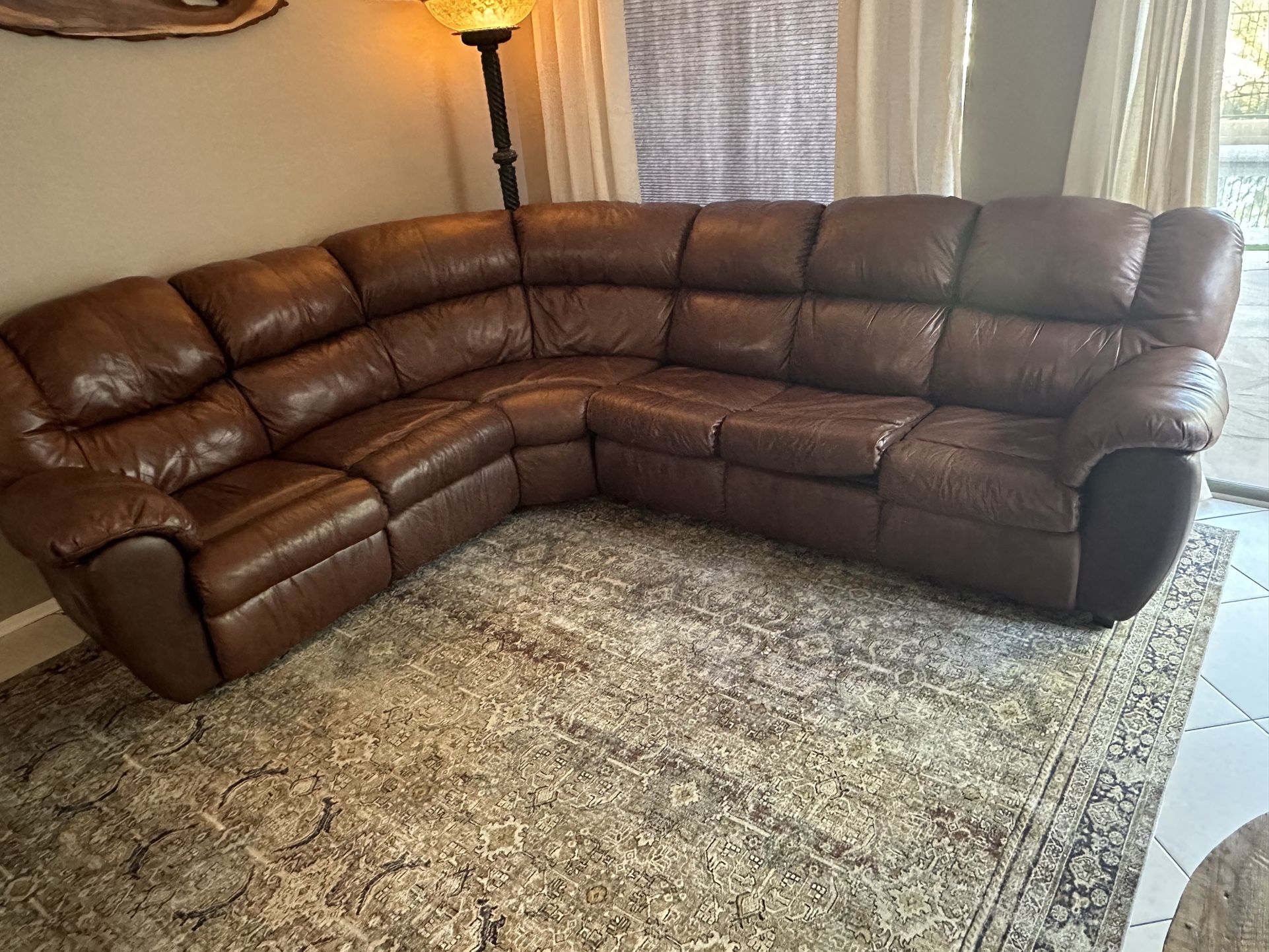 Leather Sectional Sleeper Sofa