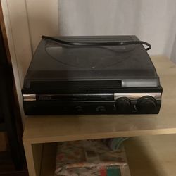 Jensen Jensen JTA-230 3 Speed Stereo Turntable with Speakers Tested Has USB Port