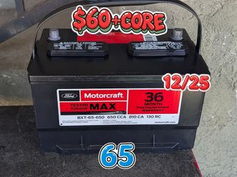 Car Battery Group Size 65