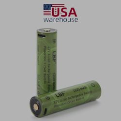 Button Top Protected 18mAh Flashlight Battery Type-C Input/Output Protection Circuit Built-in 3.7V Rechargeable Lithium-ion Batteries, Large C