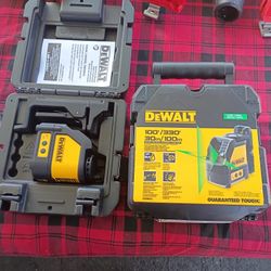 DeWalt 100ft  Leveling Green Cross Line Laser.$129 Each