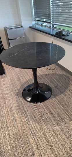 Solid Black Heavy Table 29w 35h