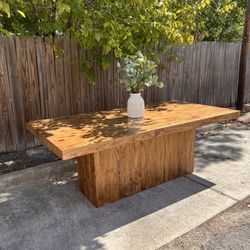 Custom Built Dining Table Solid wood Farmhouse Set Modern Rustic Bench Country Oval Round Counter Breakfast Height  Farm House 